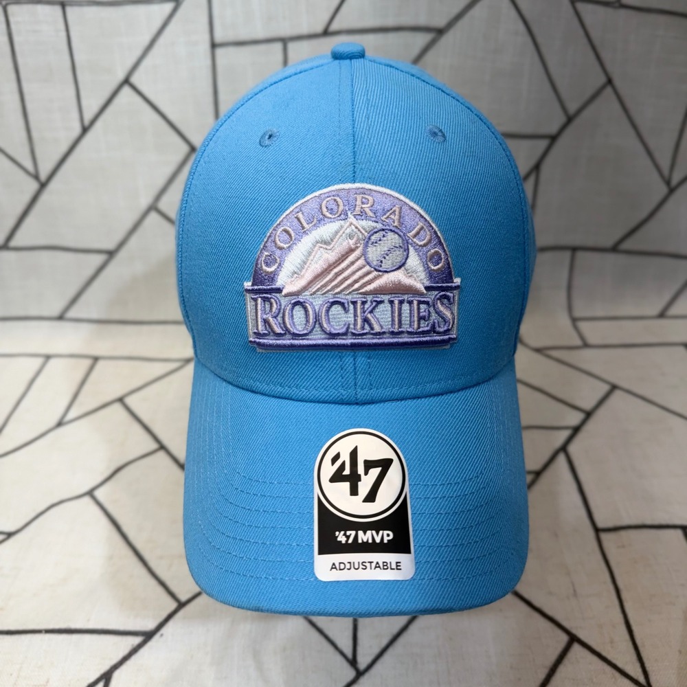 '47 Colorado Rockies Hat OSFA Blue MLB All Star Game Patch Snapback Cap